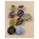 9ct Mini Button Pins