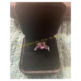Ladies Size 6 Purple Colored Vine Ring