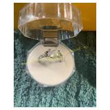 Unverified size 7 Gold + Diamond Ring