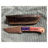 Damascus Knife with Sheath
