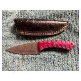 Damascus Knife with Sheath