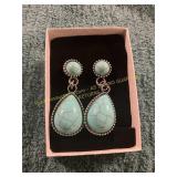 Unverified Vintage Western Turquoise Earrings