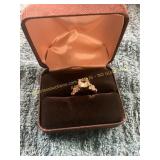 Unverified Size 5.5 Gold Diamond Engagement Ring