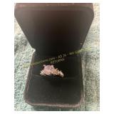 Size 6 Ladies Clear Stone Wedding Ring