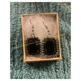 Unverified Silver + Black Onyx Earrings