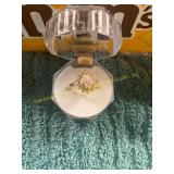 Unverified Vin. Size 7.5 Diamond + Gold Ring