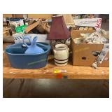 Lamps, Crock, Jug, Vase, Etc