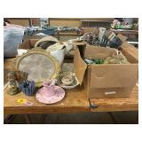 Mirror, Vases, Hats, Etc