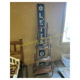 Tiered Shelf , Let it Snow Sign