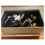 Box of Fishing Reels