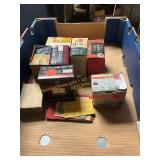 Box of Assorted Partial Ammo, Hunting Licenses