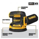 DEWALT XR 20V Brushless Random Orbital Sander