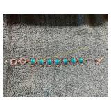 Unverified Vin. Turquoise + Silver Bracelet
