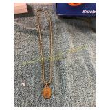 Unverified Vintage Gold Virgin Mary Necklace