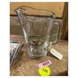 Collectible White Tail Ale Glass Pitcher