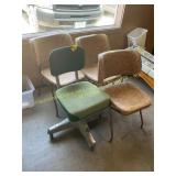 3 ct. vintage chairs, office chair