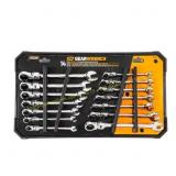 SAE/Metric 72-Tooth Ratchet Wrench Set (14-Pc)