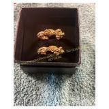 Unverified Vintage Gold Earrings