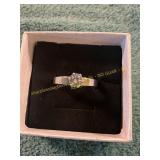 Unverified Size 12 Gold Half Carat Diamond Ring