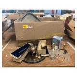Lead Crystal Glassware, Silver Plate Pieces