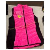 Womens M Xersion Vest Neon Pink/Black