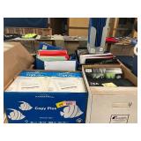 Copy Paper, Pocket Folders, Binders, Etc