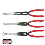 Needle Nose Pliers Set with Hose Grip (3pc)