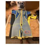 3 wet suit, 2 size ? & 1 size M