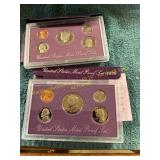1988 + 1990 US Mint Proof Sets