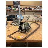Table + Hand Saw, Vise?