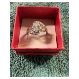 Unverified Size 6.5 Gold + 1/2ct Diamond Ring