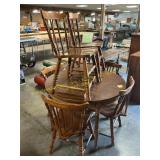 6 chairs and table