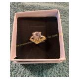 Unverified Size 6 1ct Diamond + Gold Ring