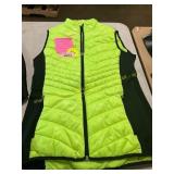 Womens M Xersion Vest Neon Yellow/Black