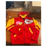Youth Size M Full Zip KC Chiefs Hoodie