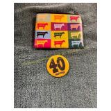 ISF Butter Cow Zip Bag, 40 Happens Pin