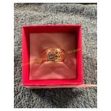 Unverified Size 5.5 Gold Art Deco Band