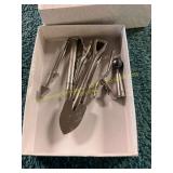 Unverified Vintage Silver Tie Clips