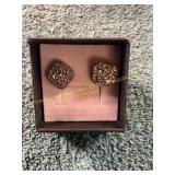 Unverified Silver + Diamond Vintage Earrings