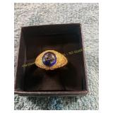 Unverified Size 12.5 Gold Diamond Bird Eye Ring