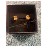 Unverified Vintage Yellow Diamond Earrings