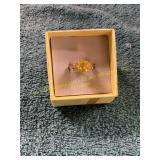Unverified Size 5.5 Yellow Diamond Ring