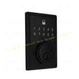 Defiant Square Matte Black Compact Deadbolt