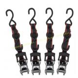 Husky 1 in. x 12 ft. Ratchet Tie-Down (4-Pack)