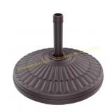 Brown 80 lb HDPE Patio Umbrella Base, Free-Standin