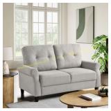Hampton 55.04' Rolled Arm Sofa, Sand 2 Boxes