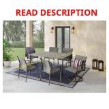 HB Westgrove 7-Pc Patio Dining Set Box 2 of 2