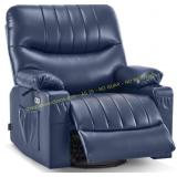 MCombo Swivel Glider Rocker Chair, Navy Blue