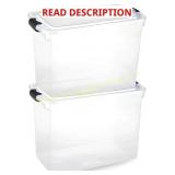 HOMZ 2-Pack 112-qt Latching Lid Storage Bins