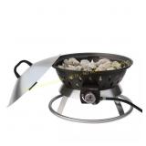 Matterhorn Gray Round Fire Pit with Lid